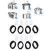 Qcwwy Pet Water Fountain Replacement Filters with Sponges, Style 2 view 4