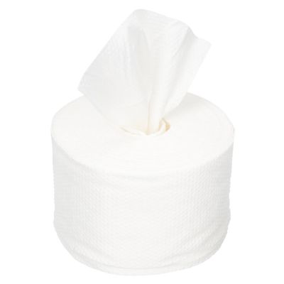 Disposable Facial Cleansing Towels Roll, White, Spunlace Nonwoven