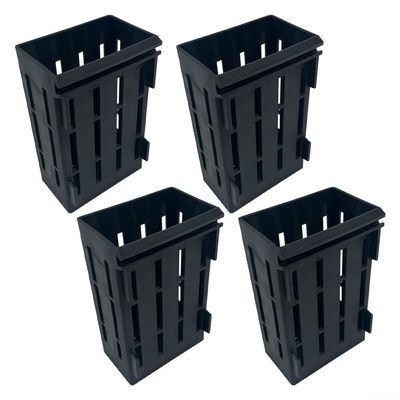 Aquarium Plant Holders, Black, 4 Pack