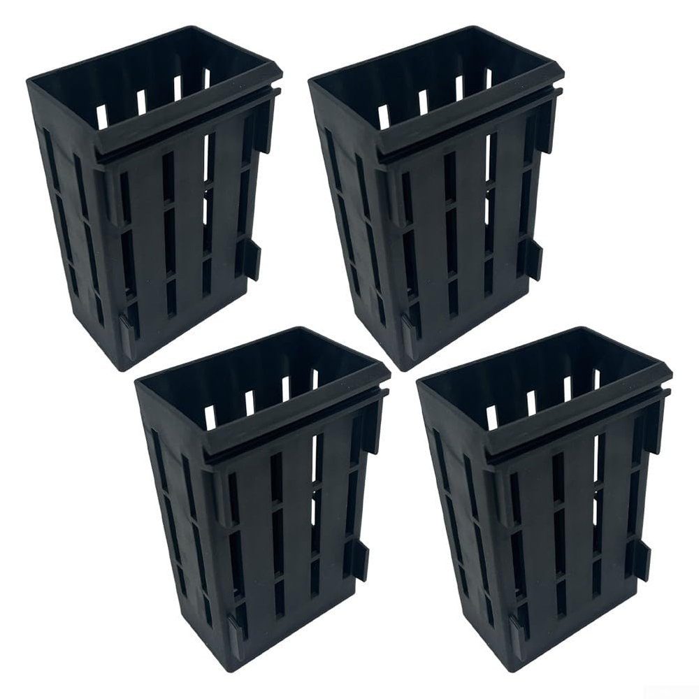 Aquarium Plant Holders, Black, 4 Pack