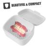 Yardenfun Denture Case, Portable Storage Container for Dentures and Retainers, Travel Case for Daily Use view 3
