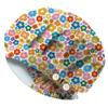 DELORIGIN Colorful Floral Bouffant Scrub Cap view 1