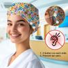 DELORIGIN Colorful Floral Bouffant Scrub Cap view 4