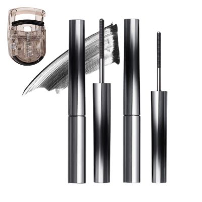 Faccelove Ironeye Mascara, Iron Wand Mascara with 3D Curling Eyelash Curler Effect, Waterproof, Long-Lasting and Smudge-Free, Black, 2-Piece