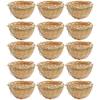 15-Piece Handmade Bamboo Bird Nests with Hooks, Natural Bird Shelter for Wild Birds, Hanging Porch Decor, 4 in. Diameter view 1