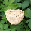 15-Piece Handmade Bamboo Bird Nests with Hooks, Natural Bird Shelter for Wild Birds, Hanging Porch Decor, 4 in. Diameter view 2