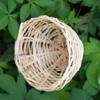 15-Piece Handmade Bamboo Bird Nests with Hooks, Natural Bird Shelter for Wild Birds, Hanging Porch Decor, 4 in. Diameter view 4