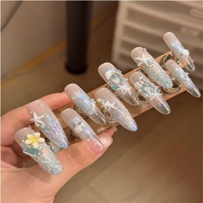 Beach-Style Handmade Nails (XS)