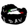 Women's Elastic Black Wide Headband, Non-Slip Sweatband for Yoga and Workouts view 1