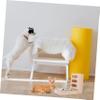 ORFOFE Wooden Feeder for Rabbits and Small Animals, Multifunctional Food Dispenser, Water Bowl and Stable Hay Rack, Space-Saving and Portable view 4