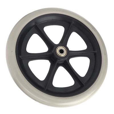 Ndnczdhc 608ZZ Walker Wheel Replacement, 197 mm/8-Inch Diameter, 6-Hole PU, Ball-Bearing Drive Wheel
