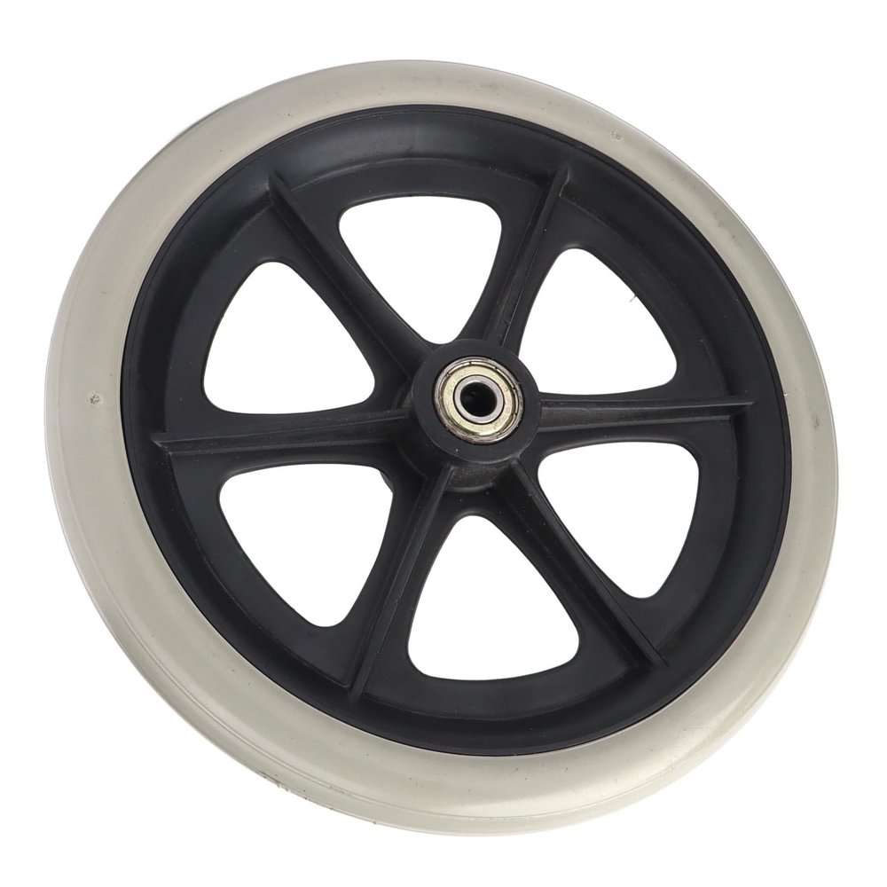 Ndnczdhc 608ZZ Walker Wheel Replacement, 197 mm/8-Inch Diameter, 6-Hole PU, Ball-Bearing Drive Wheel