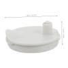 LIFKOME Leakproof Protective Top Cover for Wearable Breast Pumps, White view 2