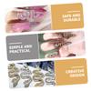 Veemoon 7-Piece Snake Design Nail Charms with Shiny Rhinestones view 3