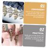 Veemoon 7-Piece Snake Design Nail Charms with Shiny Rhinestones view 4