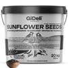GiDeli Black Sunflower Seeds, 20 kg Bucket view 1