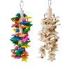 Parrot Chew Toy, Hangable Natural Wood Cage Accessory view 1