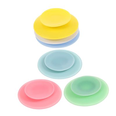 6-Piece Double-Sided Silicone Suction Pads for Bowls