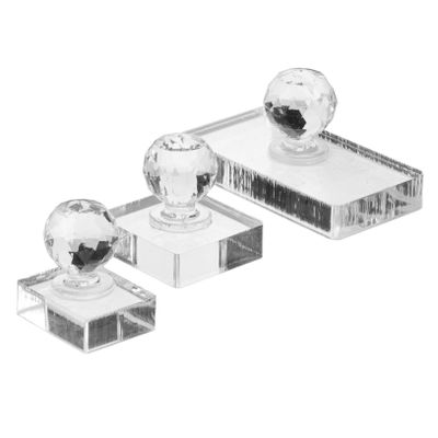 3-Piece Plastic Eyeshadow Pressing Tool Set