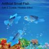 AJUNJIIL Silicone Artificial Fish Tank Decoration - Blue Goldfish (No. 4) view 2