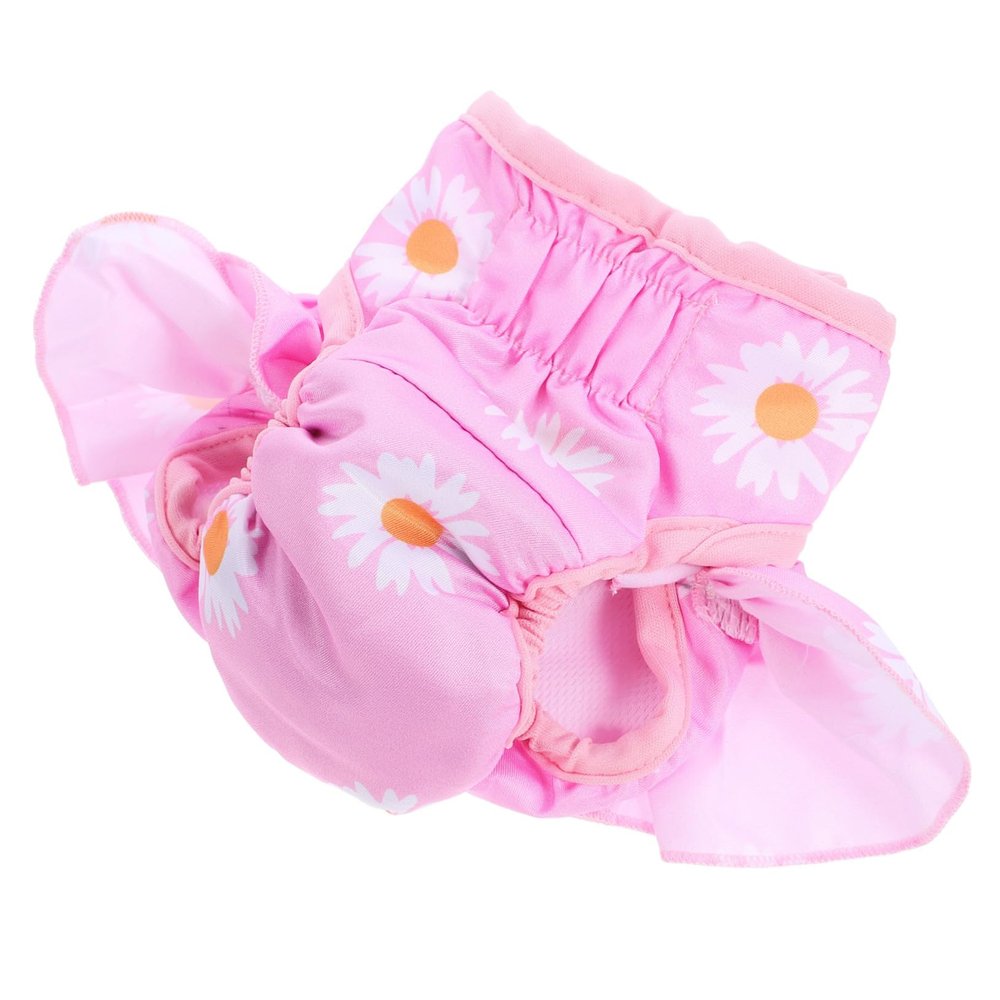 FUTUREORYY Reusable Washable Cotton Dog Diaper with Absorbent Hygiene Pants for Female Dogs in Heat
