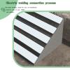 Portable Non-Slip Slatted Stainless Steel Threshold Ramp, Triangular Structure, 27.5 x 12 x 4 in (70 x 30 x 10 cm) view 3