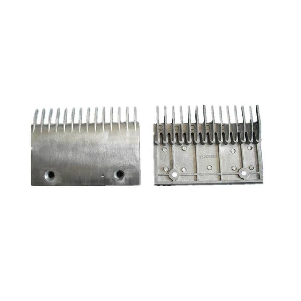 FT YS013B578 Escalator Comb, 125 mm L × 90 mm W, 80 mm Hole Spacing, 14T, Pack of 5