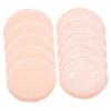 Pure Cotton Powder Puffs, Beige, Round, 10-Pack view 1