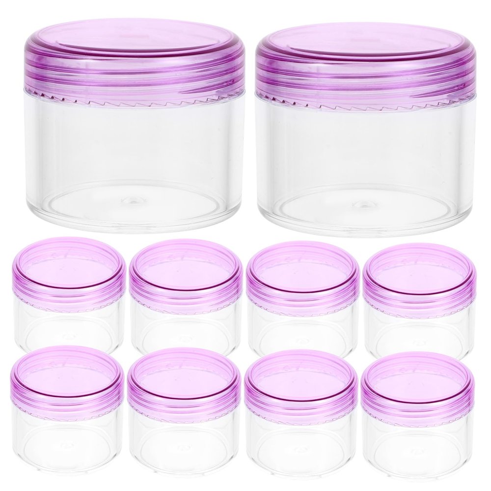 12 Small Plastic Cosmetic Containers, 20 g, Refillable