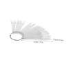 DECORNIJIA 50-Piece Fan-Shaped Nail Display Tips, Transparent view 2