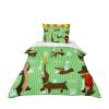 Odot Toddler Bedding Set, 3D Dachshund Stripes, 1 Zippered Duvet Cover and 1 Pillowcase, Microfiber, 100 x 135 cm view 2