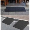 Rubber Curb Ramp for Wheelchairs, Scooters and Bicycles, Black, 50 × 50 × 15 cm view 2