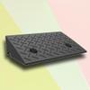 Threshold Wheelchair Ramp, Rubber Curb Ramp, Black, Multiple Sizes (50 x 25 x 8 cm) view 1