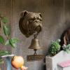 Vintage Metal Dog Doorbell with Dog Head Design view 4