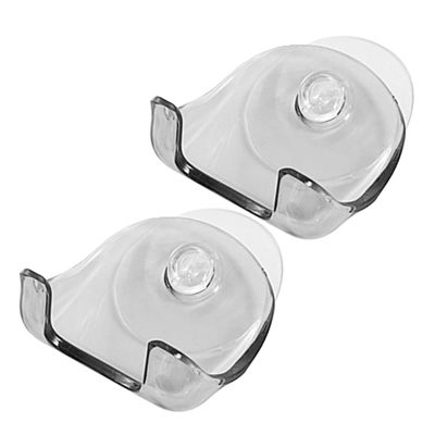 Healvian 2-Pack Suction Cup Razor Holders, Wall-Mounted, BPA-Free