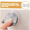 Healvian 2-Pack Suction Cup Razor Holders, Wall-Mounted, BPA-Free view 3