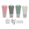 Healvian Travel-Size Silicone Bottles, Refillable and Leakproof, for Shampoo, Conditioner, Lotion, and Toiletries view 1