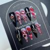 Yidai-Silu 3D Handmade Halloween Press-On Nails, 10 Medium Almond Artificial Nails, YW027 view 1