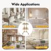 2-Tier Folding Stainless Steel Salon Trolley with Wheels view 4