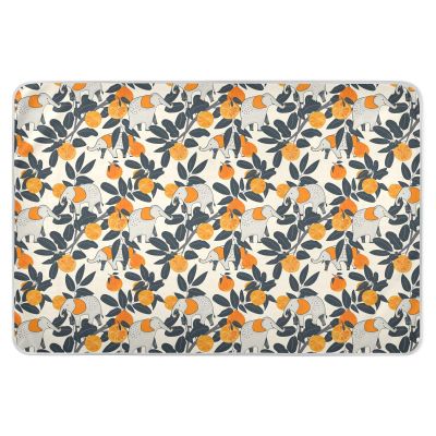 Old Style Elephant Tangerine Reusable Water-Resistant Bed Pad, Extra Large, 132.1 x 86.4 cm