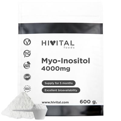 Myo-Inositol 4000 mg, 600 g pack for a 5-month treatment
