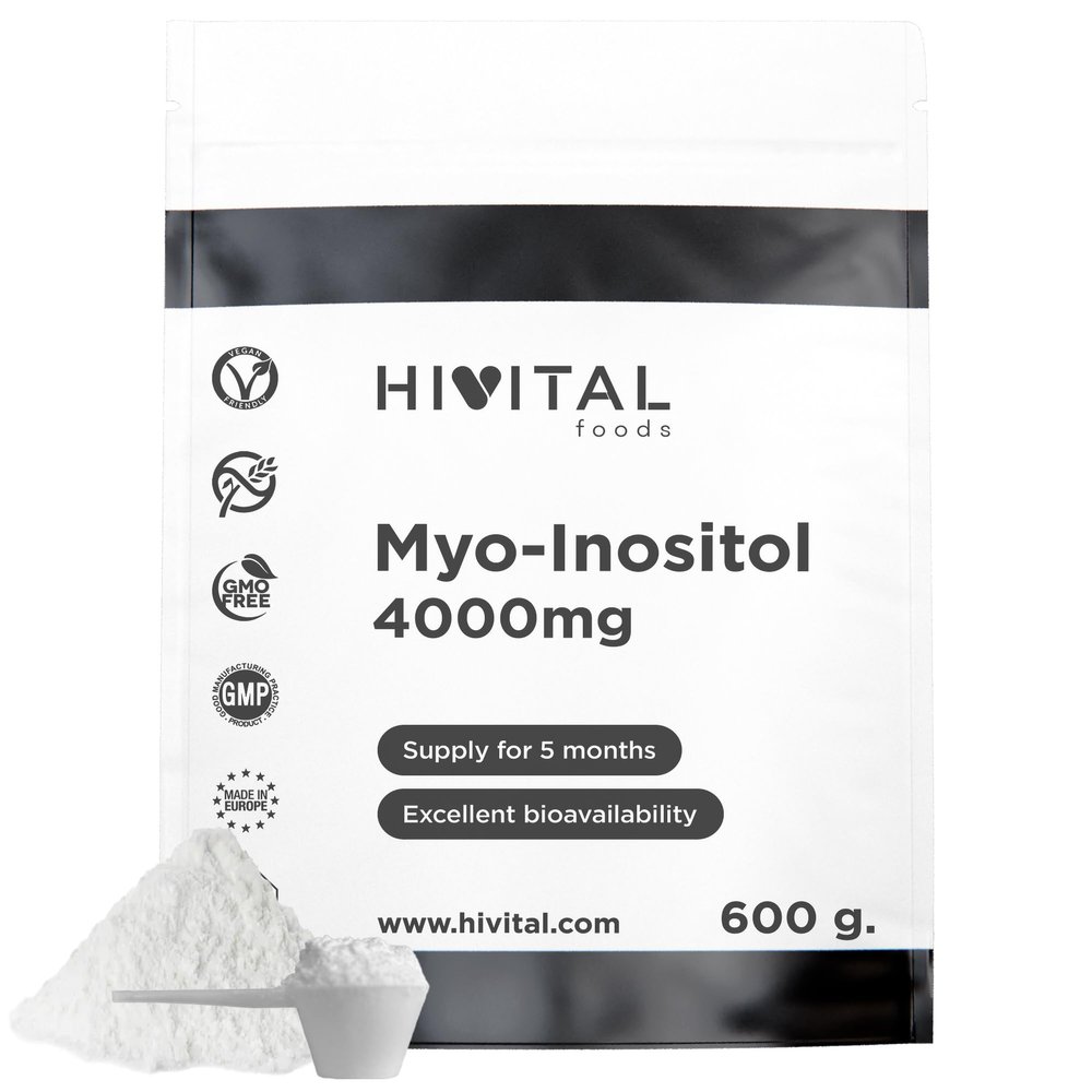 Myo-Inositol 4000 mg, 600 g pack for a 5-month treatment