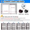 PEYNIR Window Security Grille, Lockable Aluminum Burglary Protection for Dogs and Children, Folding Sliding Design, White, W70 x H160 cm view 4