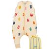 molis&co Baby Sleeping Bag with Feet, 1 TOG, for Spring and Fall, Lightly Padded, 100% Cotton (OEKO-TEX 100), Premium Quality - ABC (120 cm) view 1