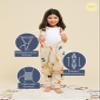 molis&co Baby Sleeping Bag with Feet, 1 TOG, for Spring and Fall, Lightly Padded, 100% Cotton (OEKO-TEX 100), Premium Quality - ABC (120 cm) view 3