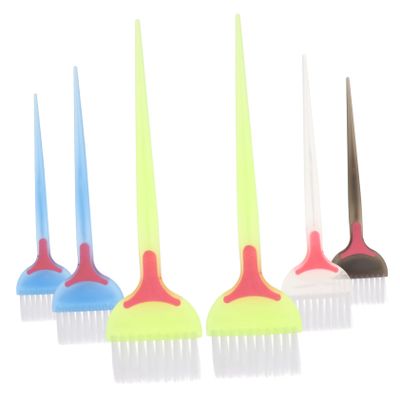 EPIGEIST Hair Dye Brushes, 6-Piece Set, Comfortable PC Handles, Soft Bristles, Random Color