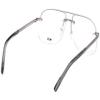 MCM WORLDWIDE Men's MW5019-H Eyeglasses, Shiny Light Ruthenium, 59-12-145 view 2