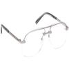 MCM WORLDWIDE Men's MW5019-H Eyeglasses, Shiny Light Ruthenium, 59-12-145 view 4