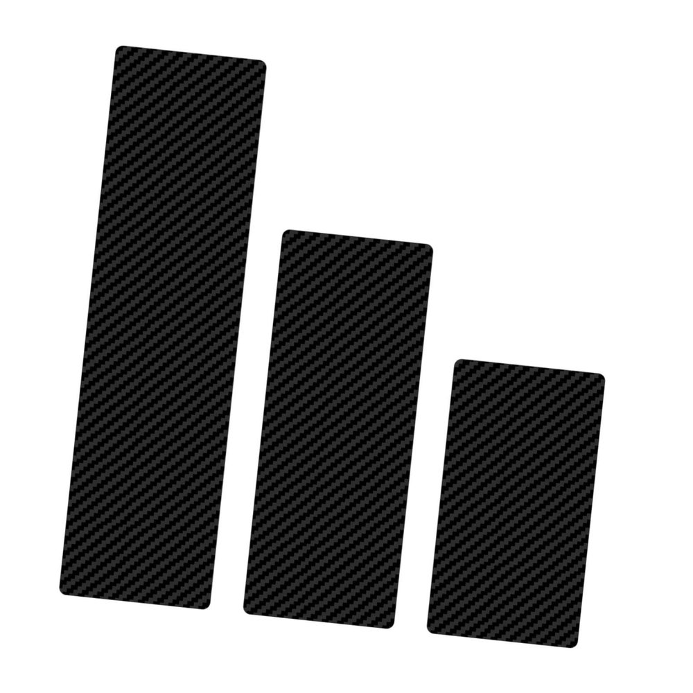 3 Reusable Hair Highlighting Boards, PS Material, 20 cm, 29 cm, 39 cm, Black