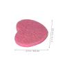 SAFIGLE 50 Pink Heart-Shaped Cellulose Sponges for Gentle Facial Exfoliation at Home and on the Go view 2
